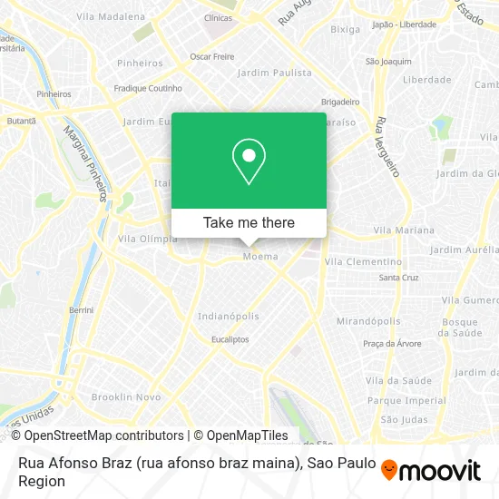 Rua Afonso Braz (rua afonso braz maina) map