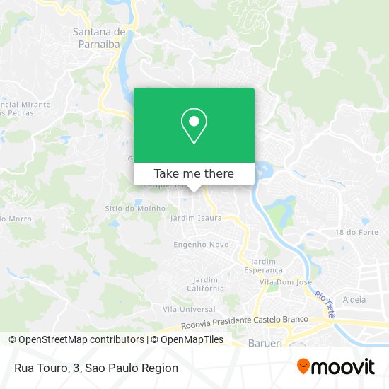 Rua Touro, 3 map