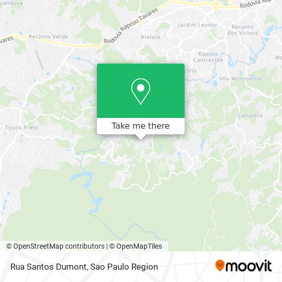 Rua Santos Dumont map