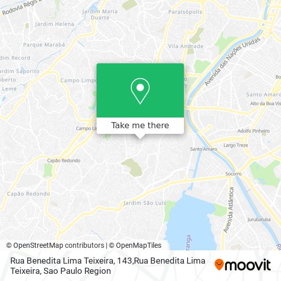 Mapa Rua Benedita Lima Teixeira, 143,Rua Benedita Lima Teixeira