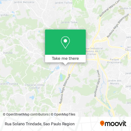 Rua Solano Trindade map