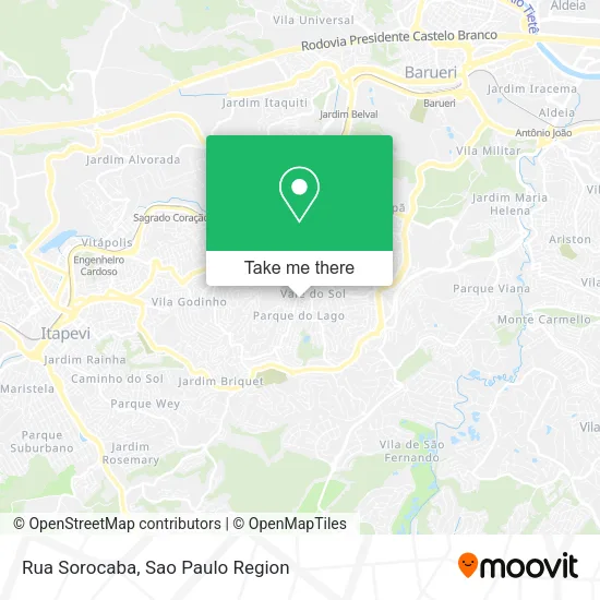 Rua Sorocaba map