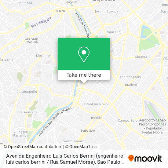 Avenida Engenheiro Luís Carlos Berrini (engenheiro luís carlos berrini / Rua Samuel Morse) map