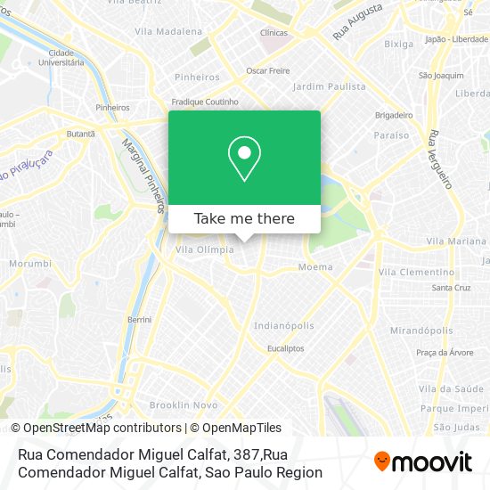 Mapa Rua Comendador Miguel Calfat, 387,Rua Comendador Miguel Calfat