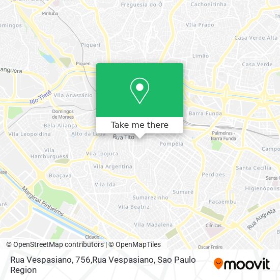 Rua Vespasiano, 756,Rua Vespasiano map