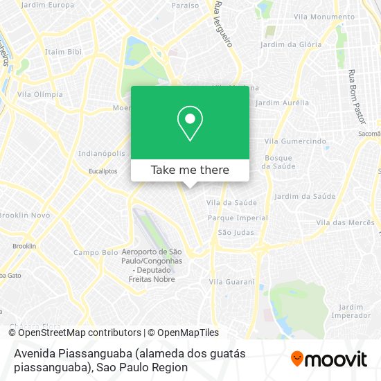 Avenida Piassanguaba (alameda dos guatás piassanguaba) map