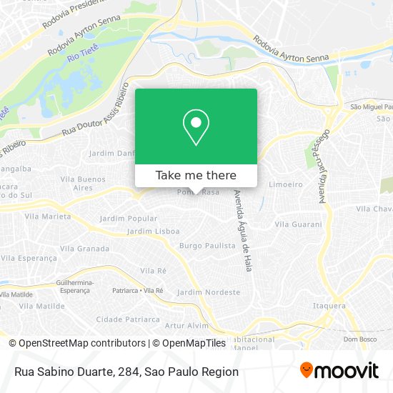 Mapa Rua Sabino Duarte, 284