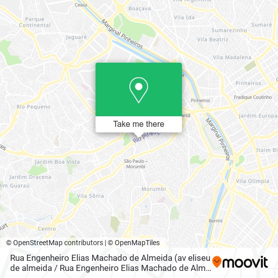 Mapa Rua Engenheiro Elias Machado de Almeida
