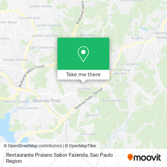 Mapa Restaurante Praiano Sabor Fazenda