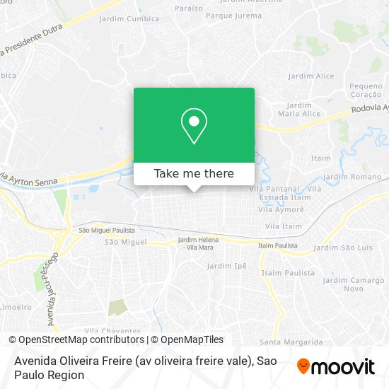 Avenida Oliveira Freire (av oliveira freire vale) map