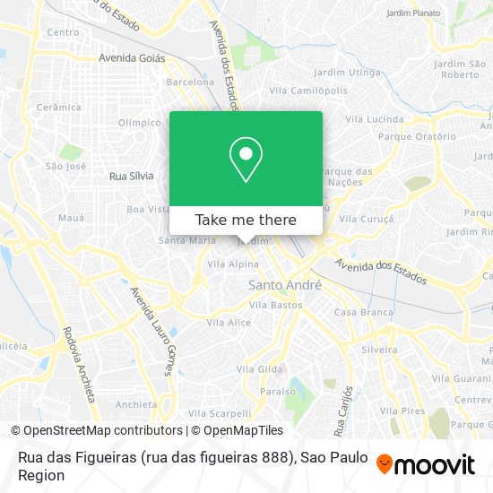 Rua das Figueiras (rua das figueiras 888) map