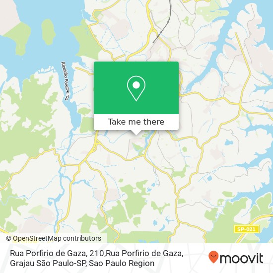 Mapa Rua Porfirio de Gaza, 210,Rua Porfirio de Gaza, Grajau São Paulo-SP