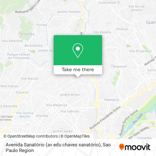 Mapa Avenida Sanatório (av edu chaves sanatório)