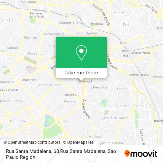 Mapa Rua Santa Madalena, 60,Rua Santa Madalena