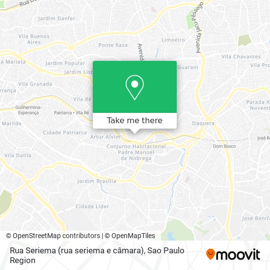 Rua Seriema (rua seriema e câmara) map