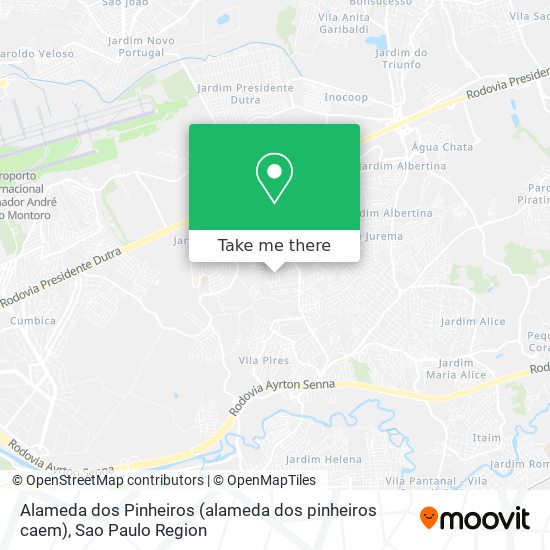 Alameda dos Pinheiros (alameda dos pinheiros caem) map