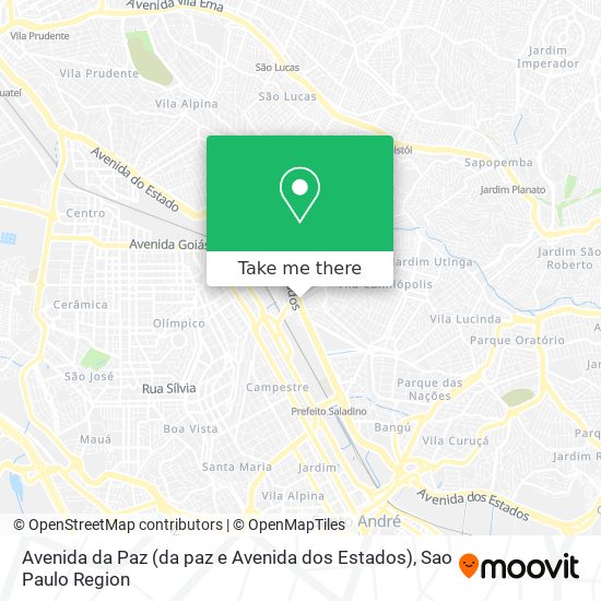 Avenida da Paz (da paz e Avenida dos Estados) map