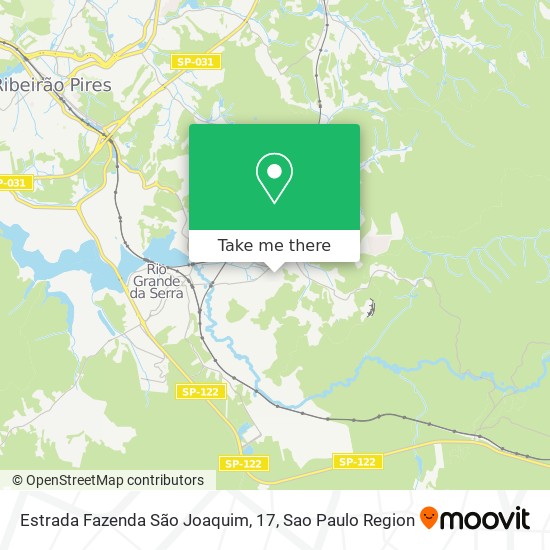 Estrada Fazenda São Joaquim, 17 map