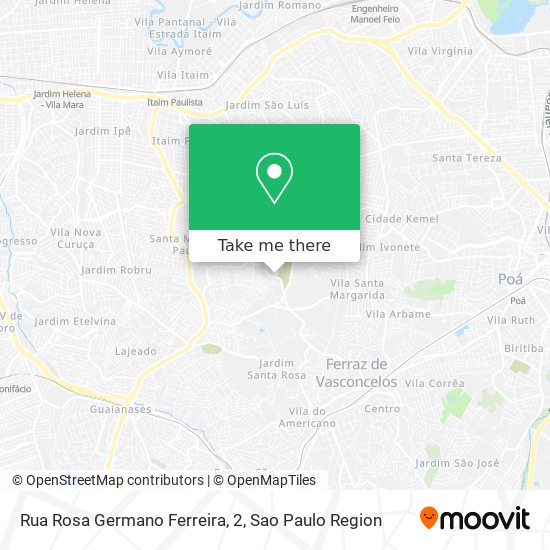 Rua Rosa Germano Ferreira, 2 map