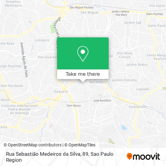 Mapa Rua Sebastião Medeiros da Silva, 89