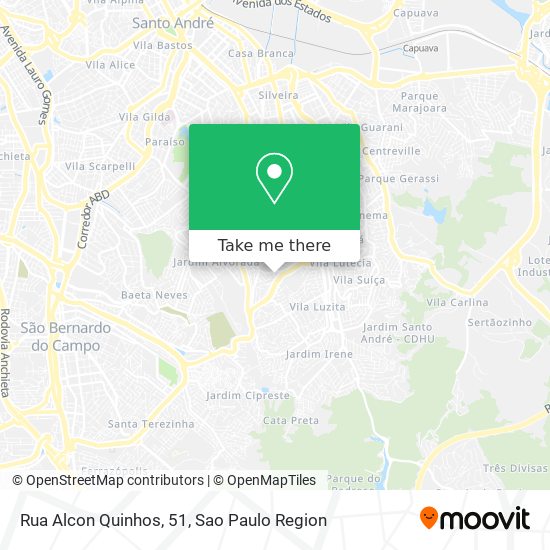 Mapa Rua Alcon Quinhos, 51