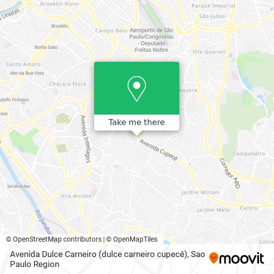 Mapa Avenida Dulce Carneiro (dulce carneiro cupecê)