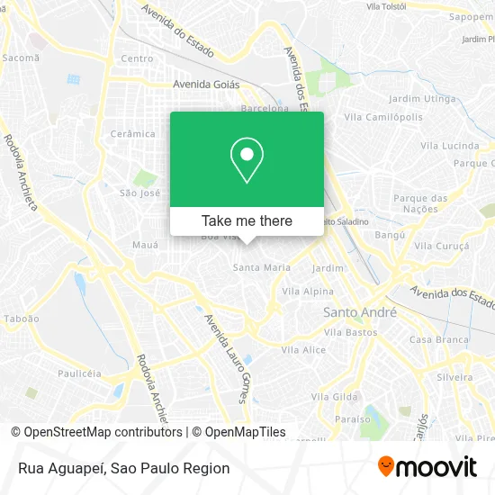 Rua Aguapeí map