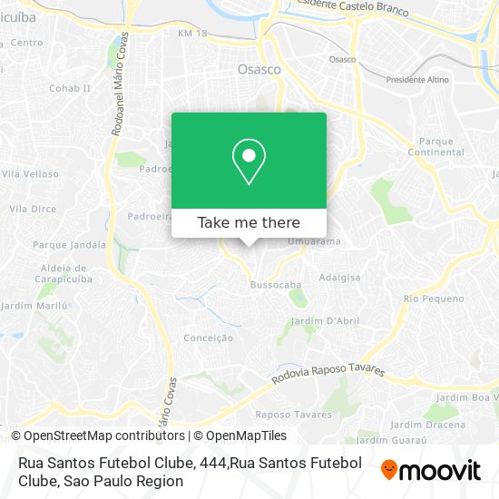 Rua Santos Futebol Clube, 444,Rua Santos Futebol Clube map