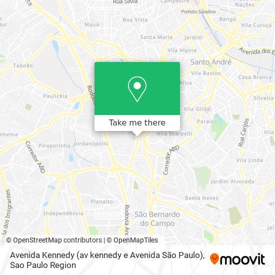 Avenida Kennedy (av kennedy e Avenida São Paulo) map