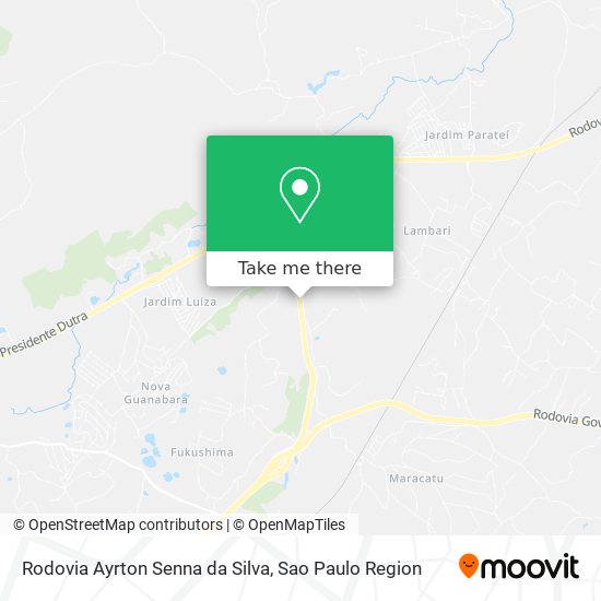Rodovia Ayrton Senna da Silva map