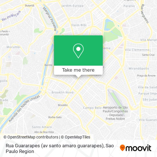 Mapa Rua Guararapes (av santo amaro guararapes)