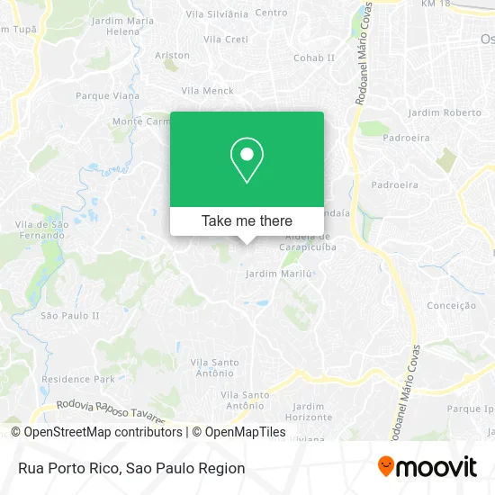 Rua Porto Rico map
