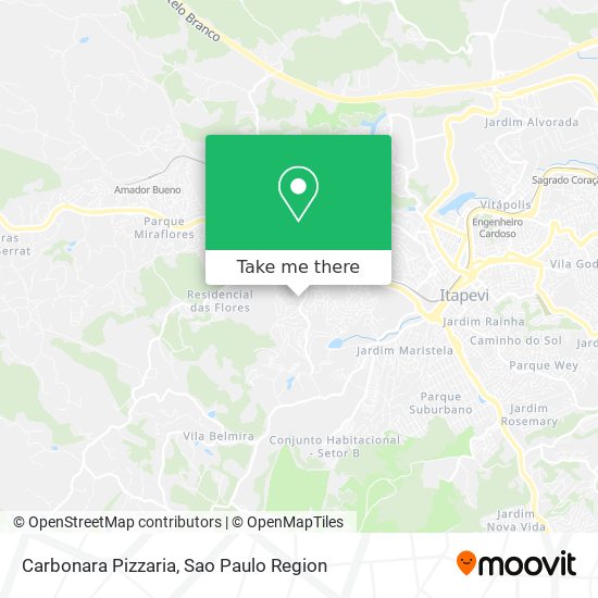 Mapa Carbonara Pizzaria