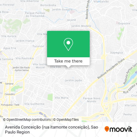 Avenida Conceição (rua itamonte conceição) map