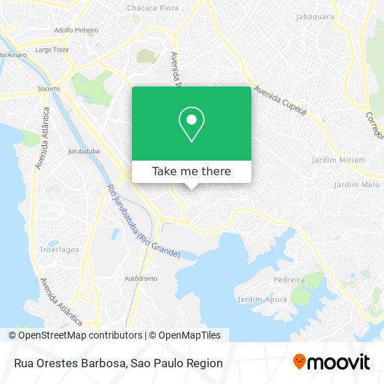 Rua Orestes Barbosa map