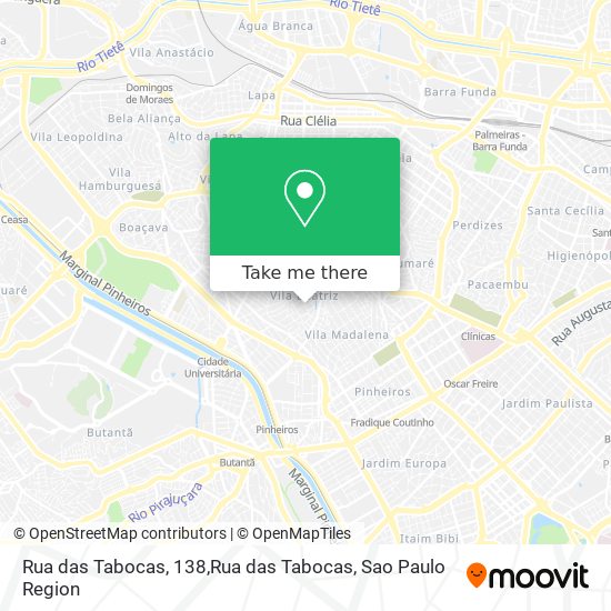 Rua das Tabocas, 138,Rua das Tabocas map