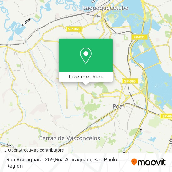 Rua Araraquara, 269,Rua Araraquara map