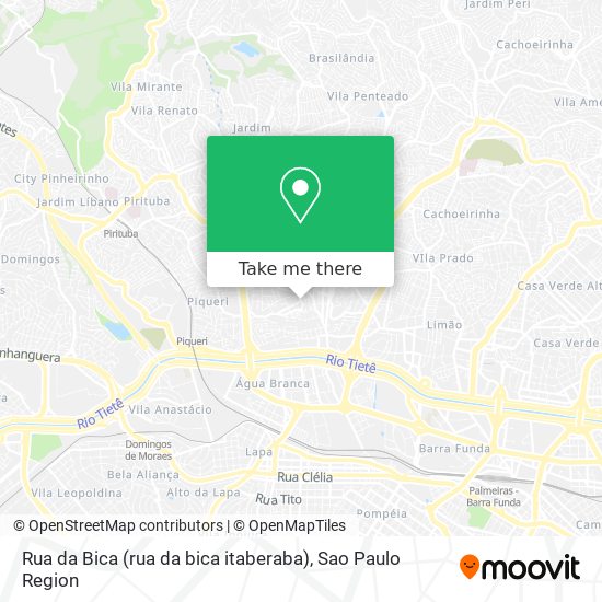 Rua da Bica (rua da bica itaberaba) map