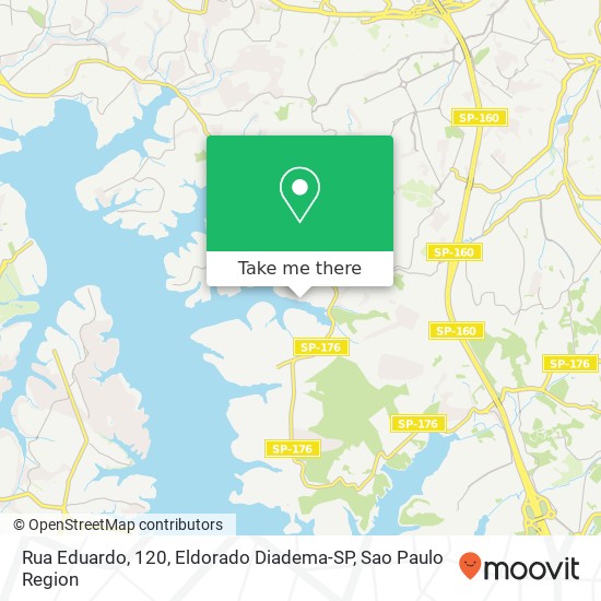 Mapa Rua Eduardo, 120, Eldorado Diadema-SP