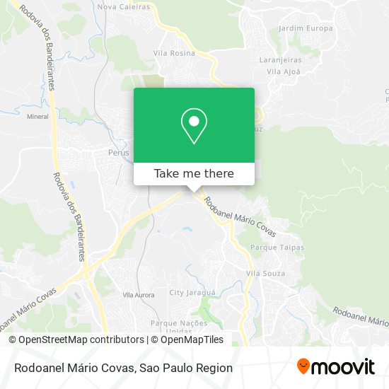 Rodoanel Mário Covas map