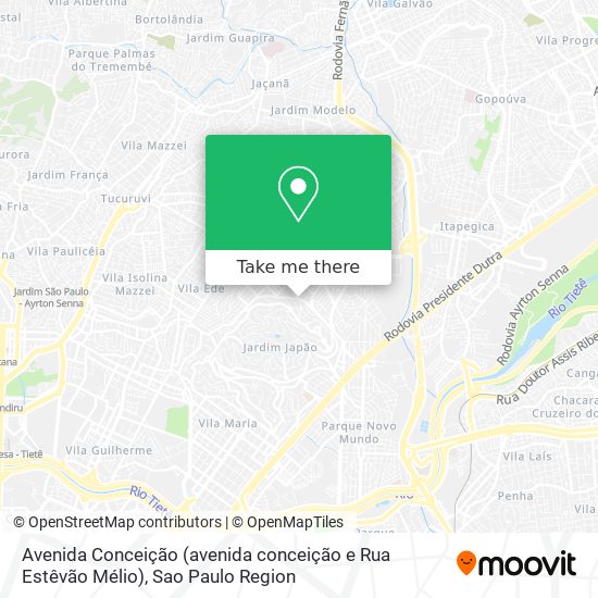 Avenida Conceição (avenida conceição e Rua Estêvão Mélio) map