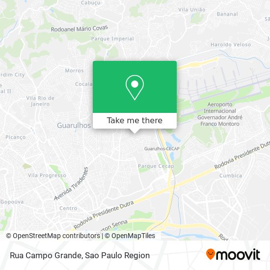 Rua Campo Grande map