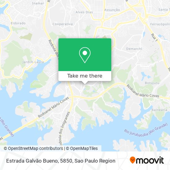 Mapa Estrada Galvão Bueno, 5850