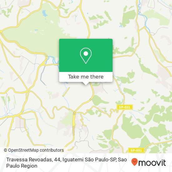 Mapa Travessa Revoadas, 44, Iguatemi São Paulo-SP