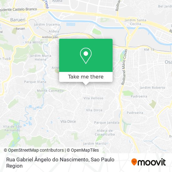 Rua Gabriel Ângelo do Nascimento map