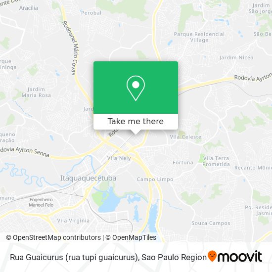 Rua Guaicurus (rua tupi guaicurus) map