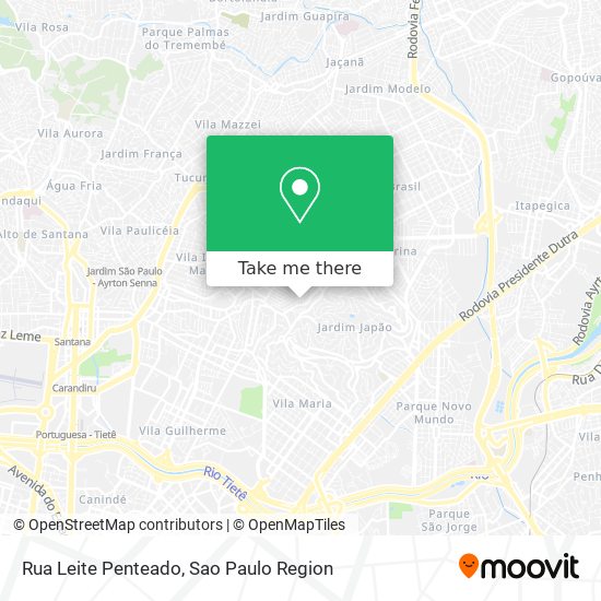 Mapa Rua Leite Penteado