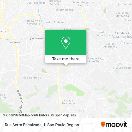 Mapa Rua Serra Escalvada, 1
