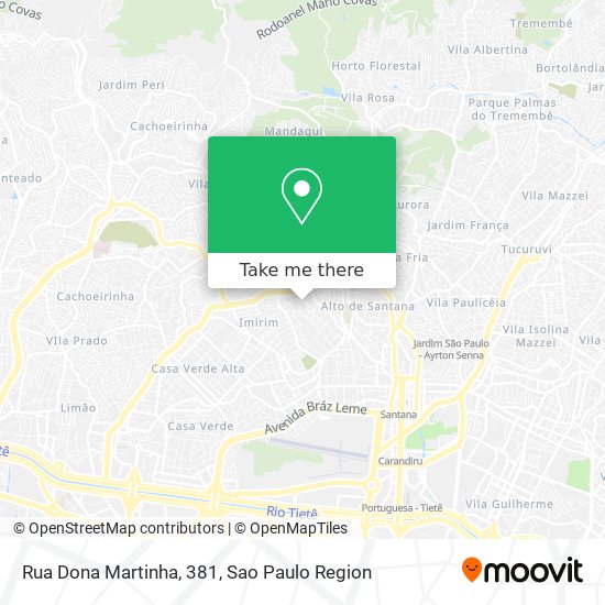 Mapa Rua Dona Martinha, 381