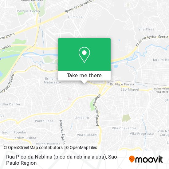 Rua Pico da Neblina (pico da neblina aiuba) map